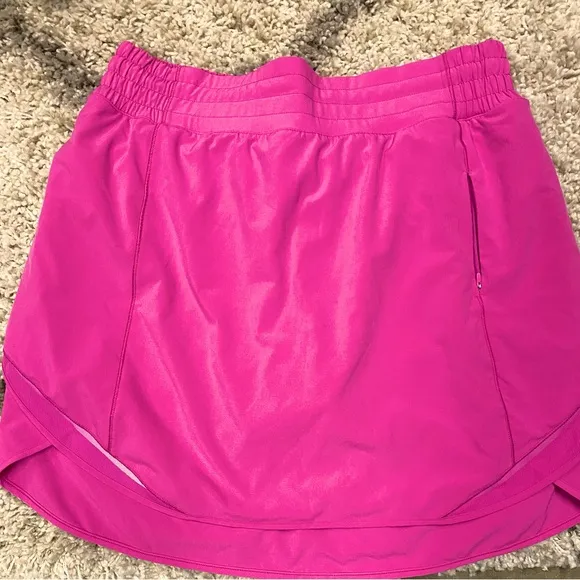 04 -Lululemon EUC Hotty Hot High-Rise Skirt *LongSonic Pink-size 10