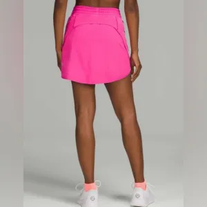 04 -Lululemon EUC Hotty Hot High-Rise Skirt *LongSonic Pink-size 10