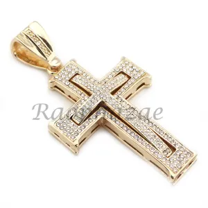 14K GOLD PT JESUS CROSS 18" TENNIS CHAIN 16" 30" CHOKER CUBAN CHAIN S25