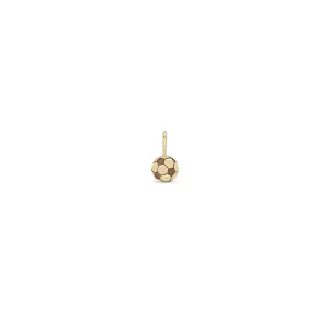 14k Single Midi Bitty Soccer Ball Charm