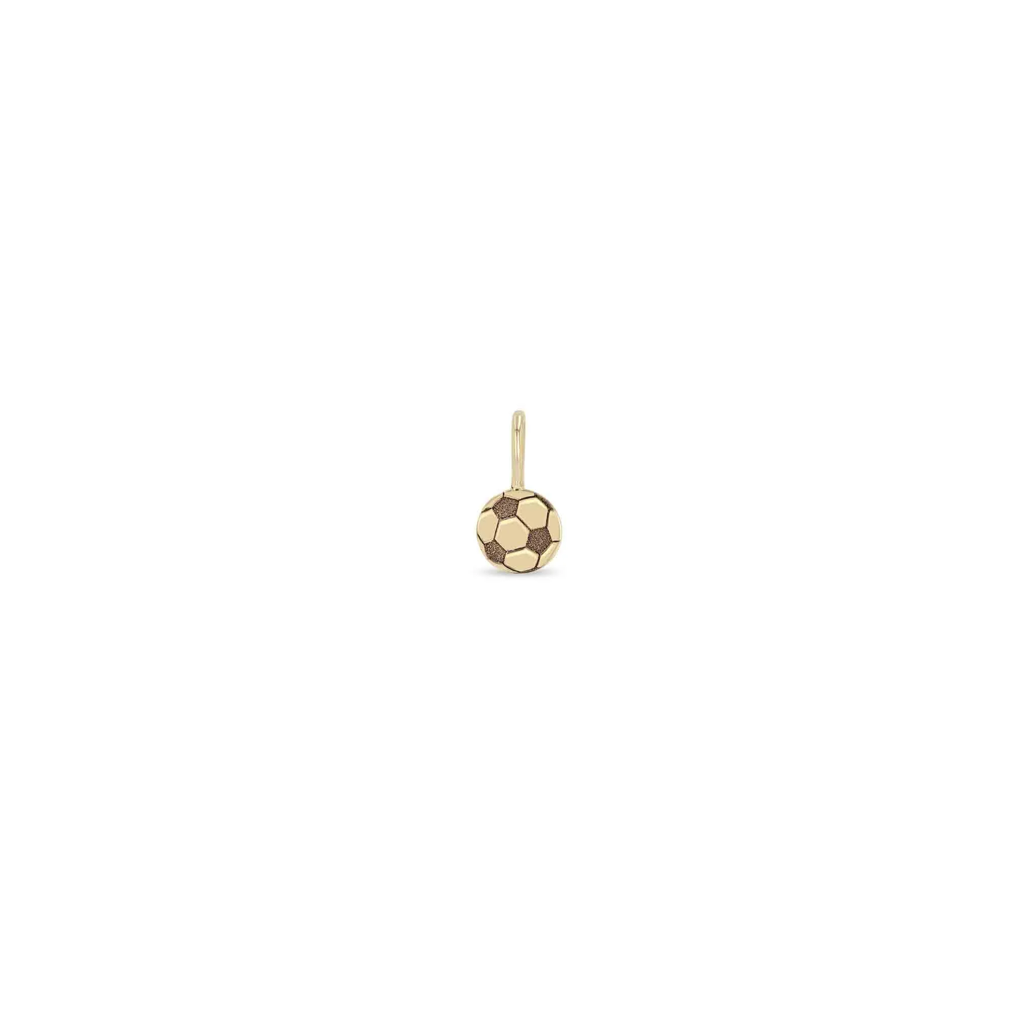 14k Single Midi Bitty Soccer Ball Charm