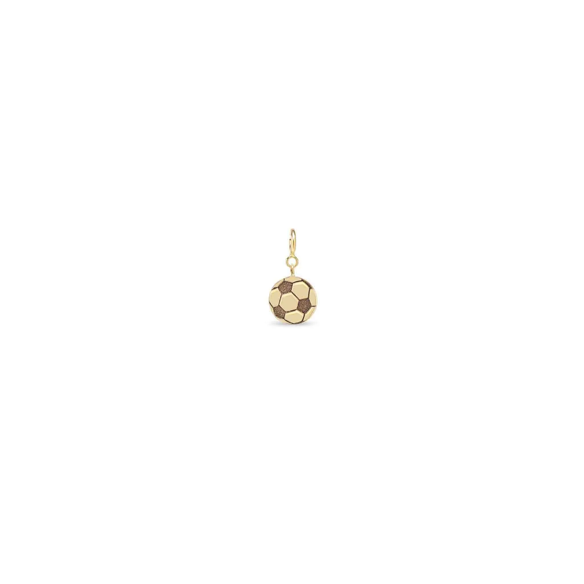 14k Single Midi Bitty Soccer Ball Charm