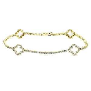 14k Yellow Gold Lusso Diamond Tennis