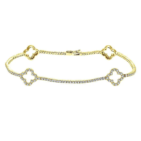 14k Yellow Gold Lusso Diamond Tennis