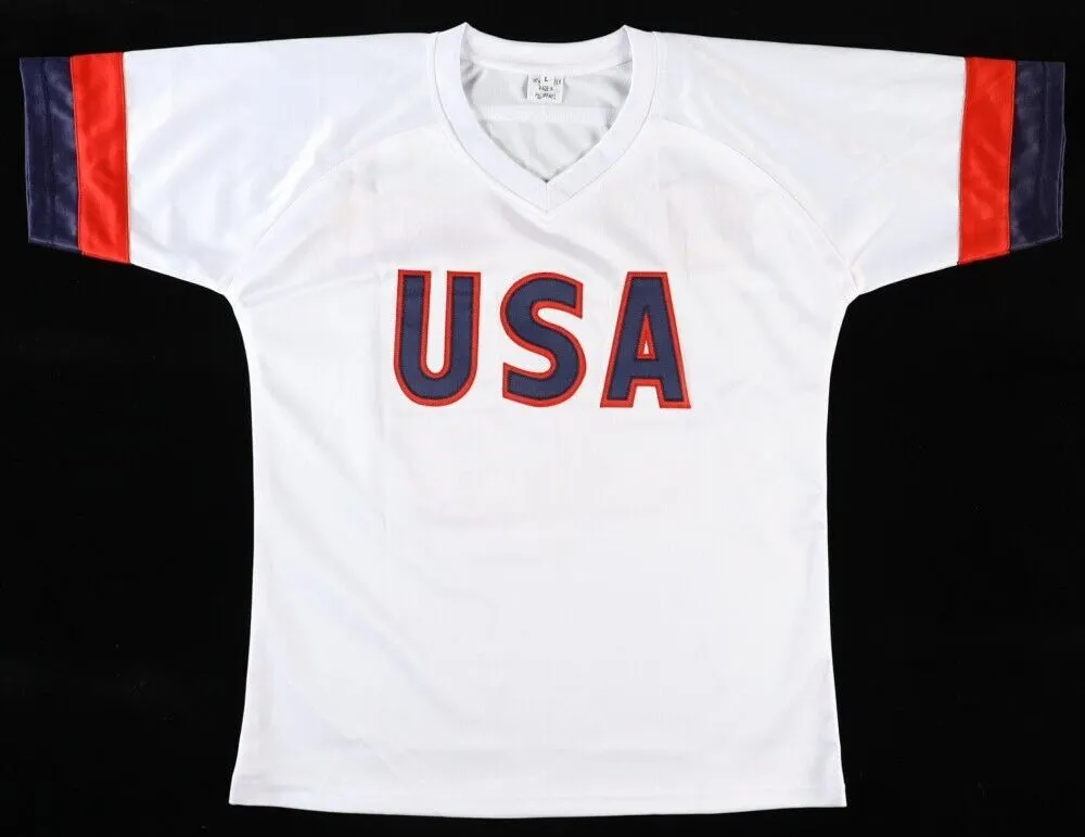 1999 USA Women's Soccer Team Jersey Signed by (8) See List (Beckett) Chastain  