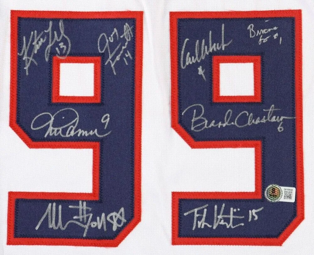 1999 USA Women's Soccer Team Jersey Signed by (8) See List (Beckett) Chastain  