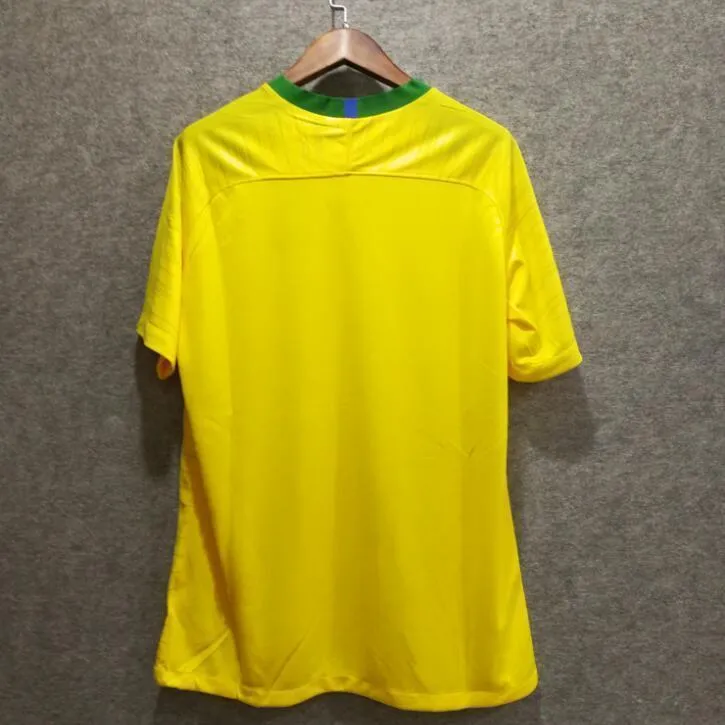 2018 Men Brazil Jersey Stadium Home Soccer Jersey World Cup Jersey Fanatics