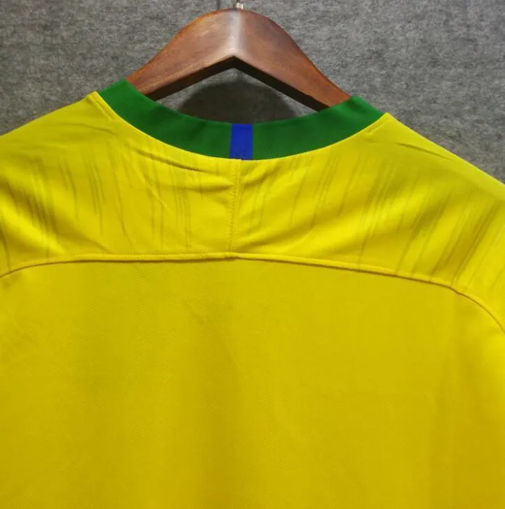2018 Men Brazil Jersey Stadium Home Soccer Jersey World Cup Jersey Fanatics