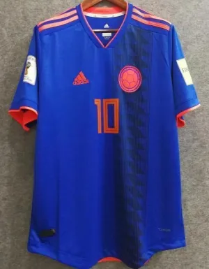 2018 Men Colombia Jersey #10 James Soccer Jersey World Cup Jersey Player