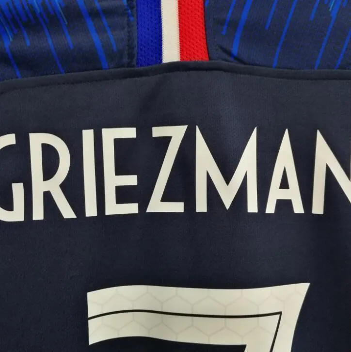 2018 Men France Jersey Home #7 Griezmann Jersey World Cup Jersey Fans