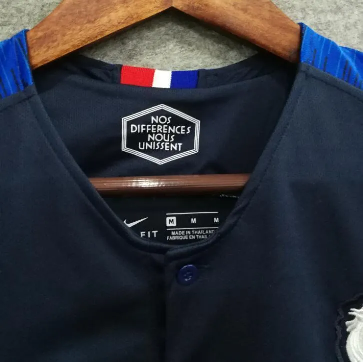 2018 Men France Jersey Home #7 Griezmann Jersey World Cup Jersey Fans
