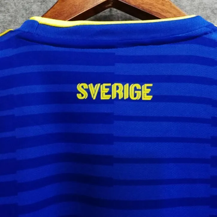 2018 Men Sweden Jersey Stadium Away Soccer Jersey World Cup Jersey Fanatics