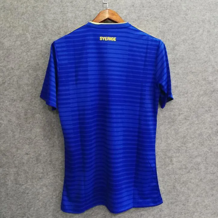 2018 Men Sweden Jersey Stadium Away Soccer Jersey World Cup Jersey Fanatics