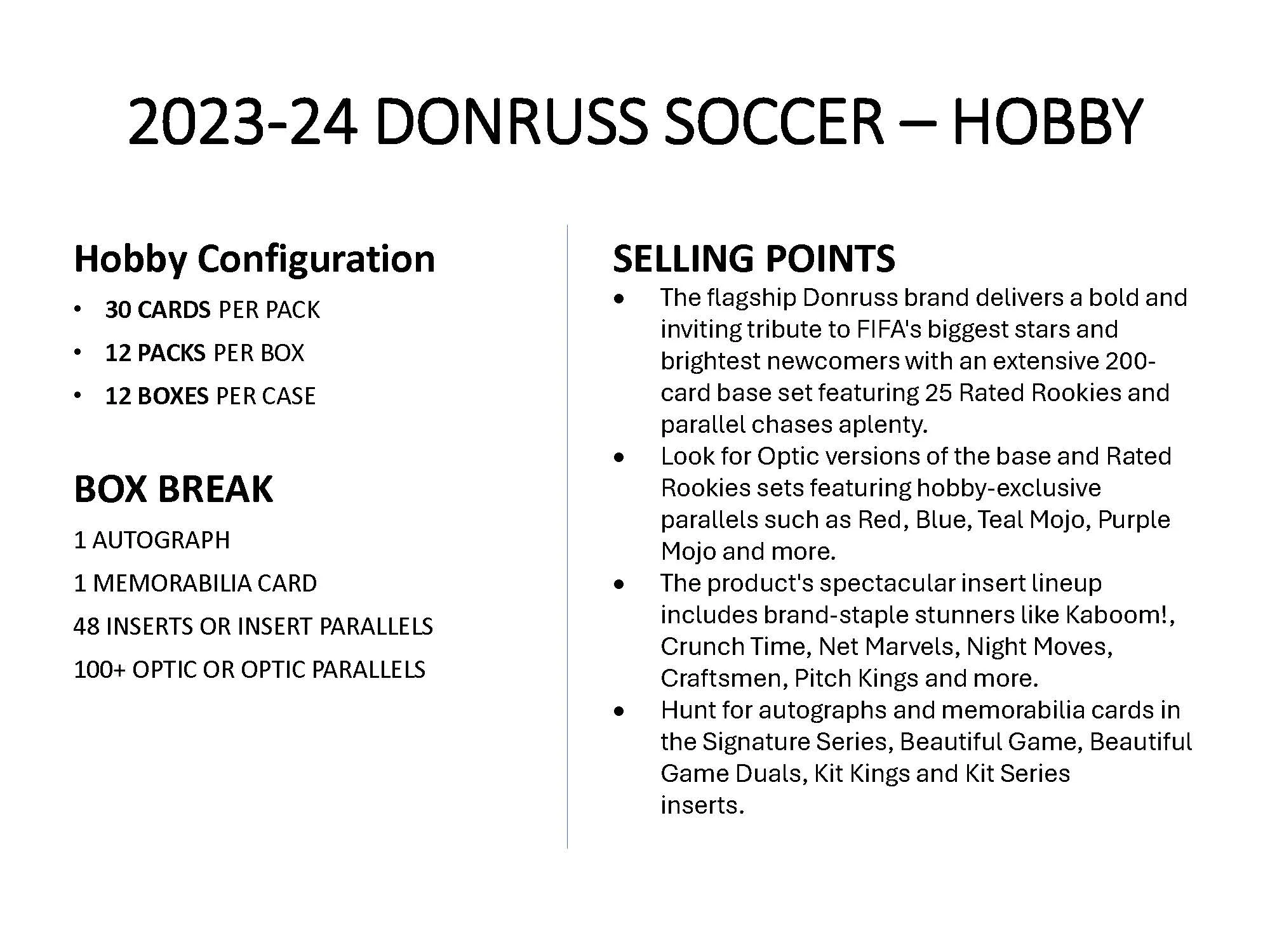 2023-24 Panini Donruss Soccer Hobby
