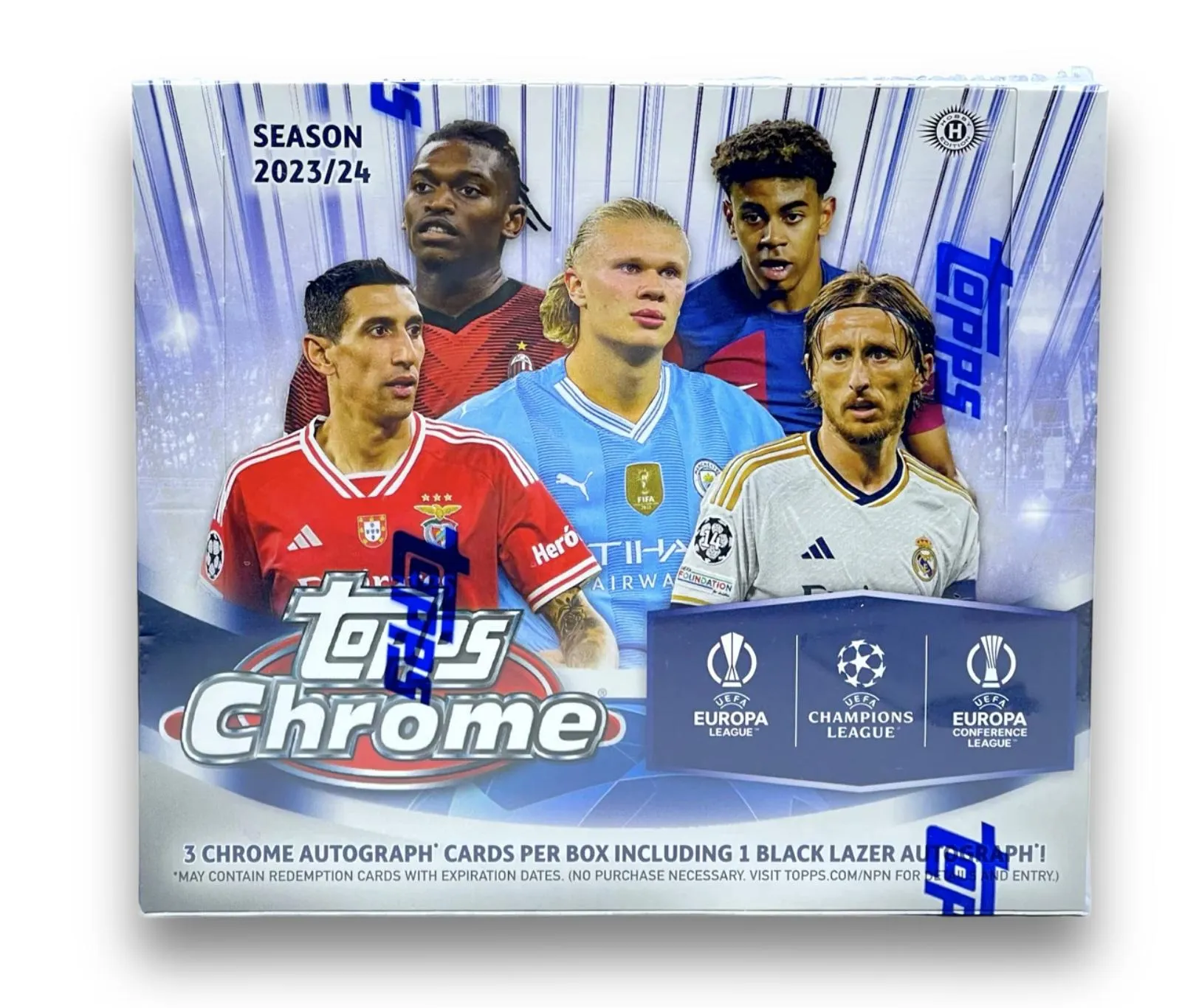 2023-24 Topps Chrome Soccer UEFA Club Competition Jumbo Hobby Trading Cards