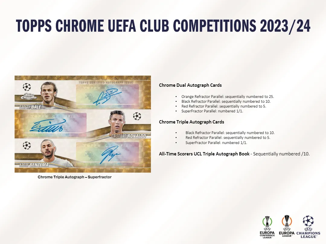 2023-24 Topps Chrome UEFA Club Competitions Jumbo Box