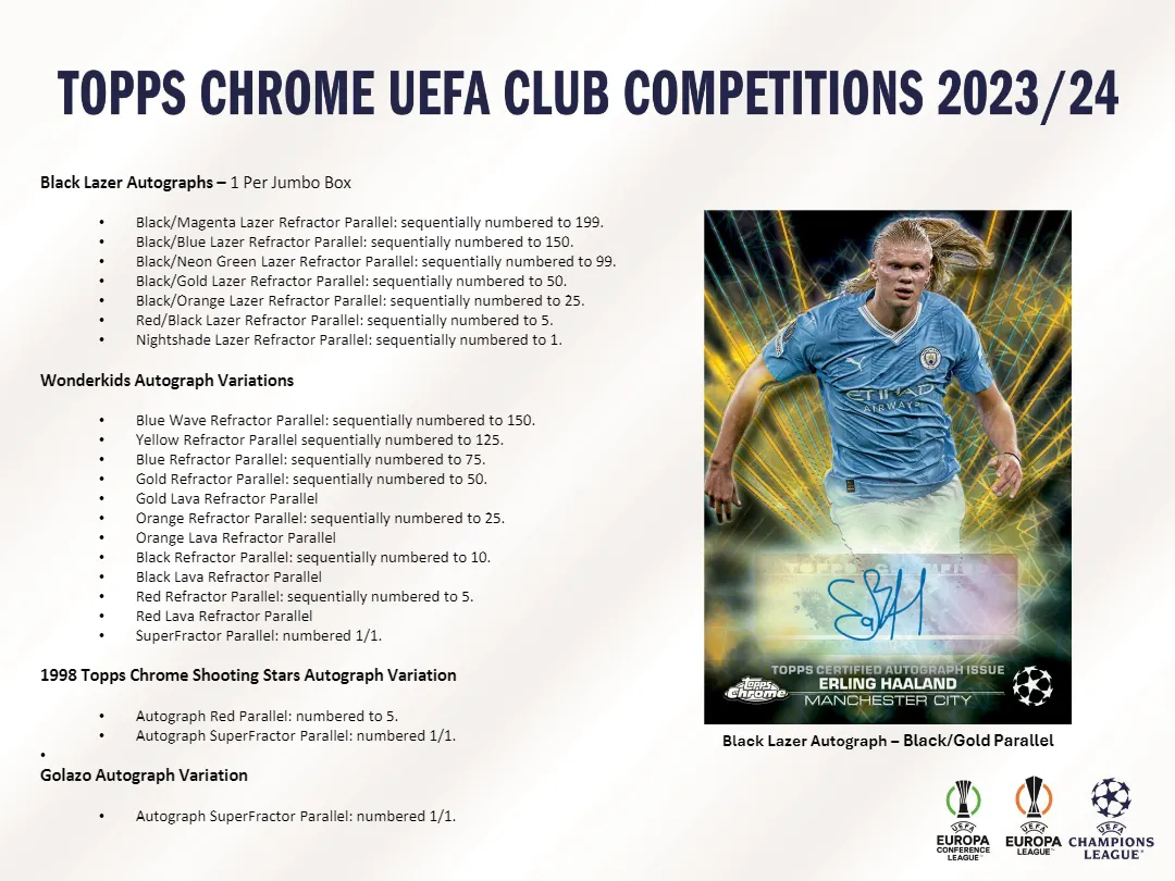2023-24 Topps Chrome UEFA Club Competitions Jumbo Box