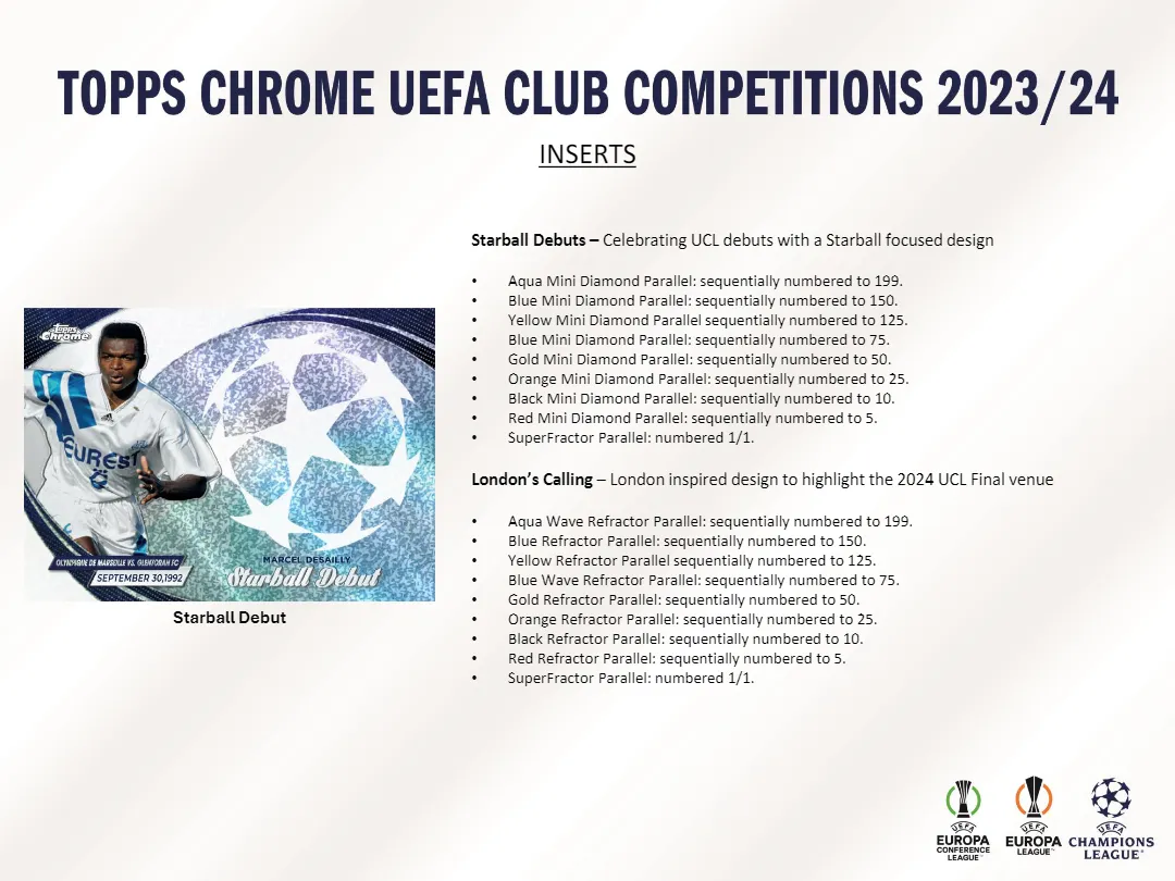2023-24 Topps Chrome UEFA Club Competitions Jumbo Box