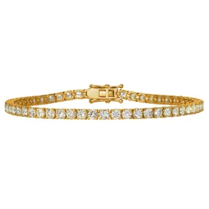 2.28 CT Natural Diamond Tennis Bracelet G-H SI 14K Yellow Gold 8 inches B5882-2I