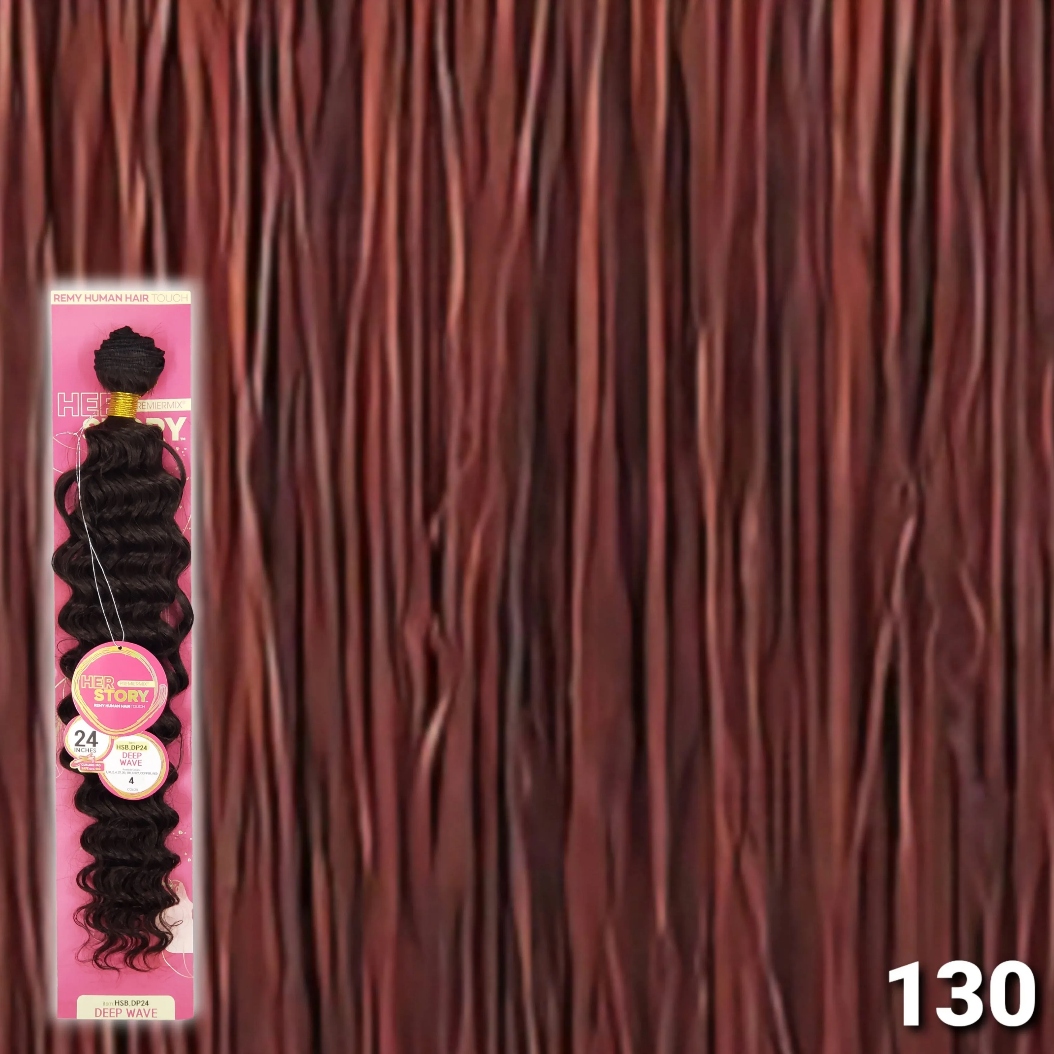 (24") Beshe HER STORY PremierMix Remy Touch Deep Wave Weaving (HSB.DP24)