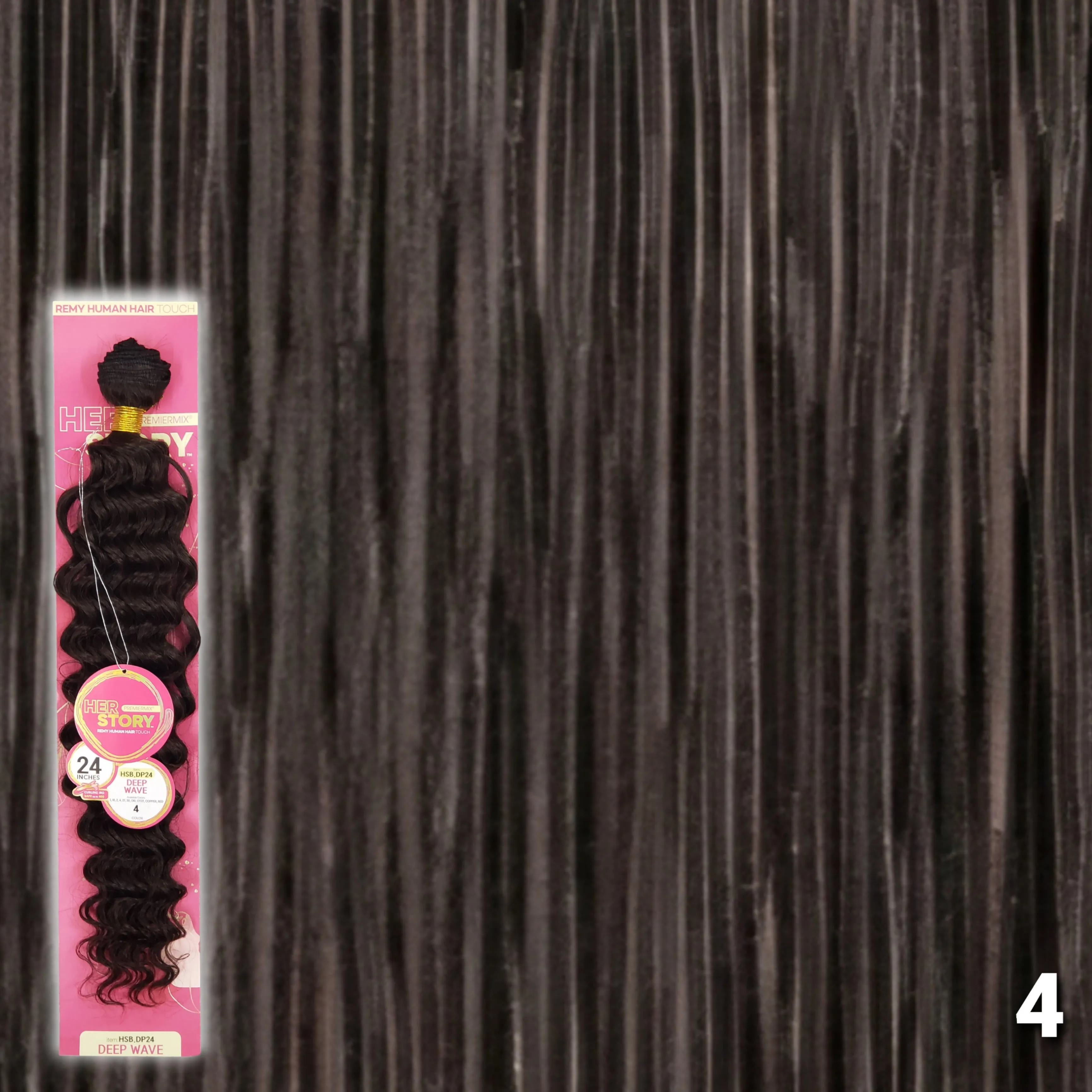 (24") Beshe HER STORY PremierMix Remy Touch Deep Wave Weaving (HSB.DP24)