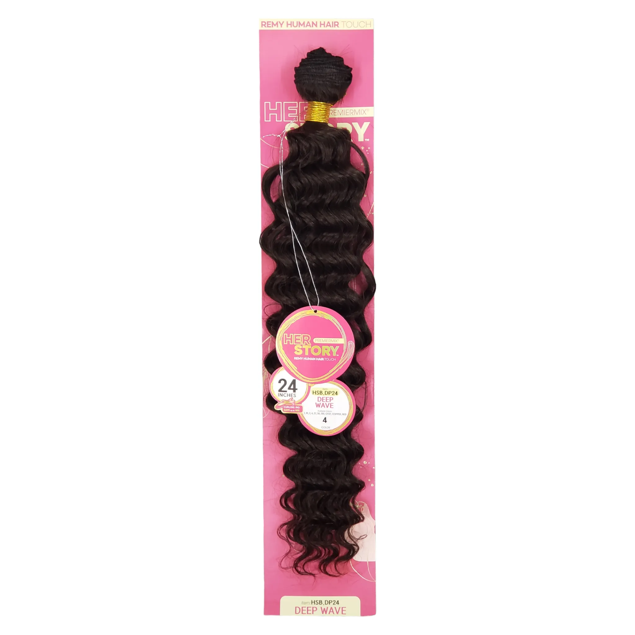 (24") Beshe HER STORY PremierMix Remy Touch Deep Wave Weaving (HSB.DP24)