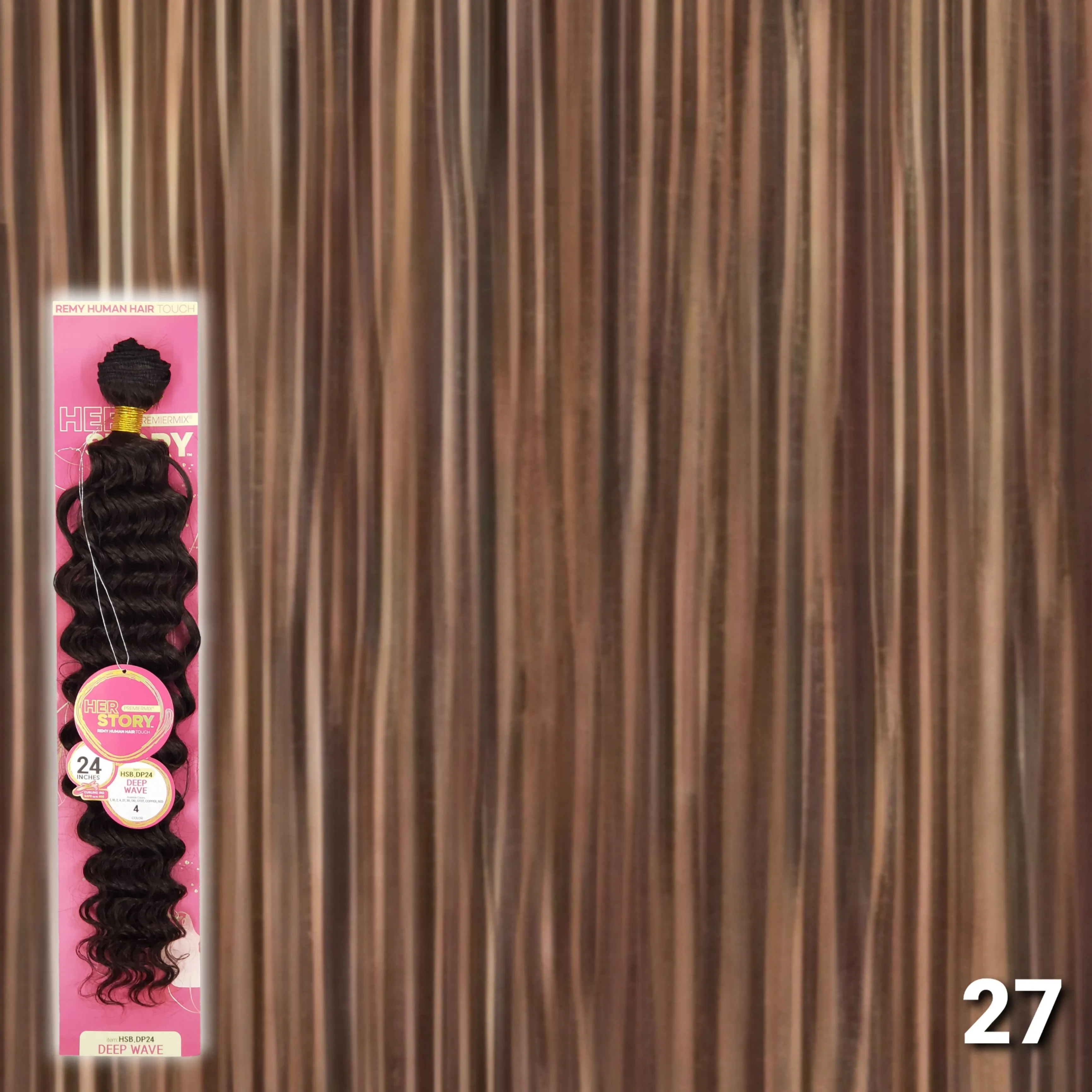 (24") Beshe HER STORY PremierMix Remy Touch Deep Wave Weaving (HSB.DP24)