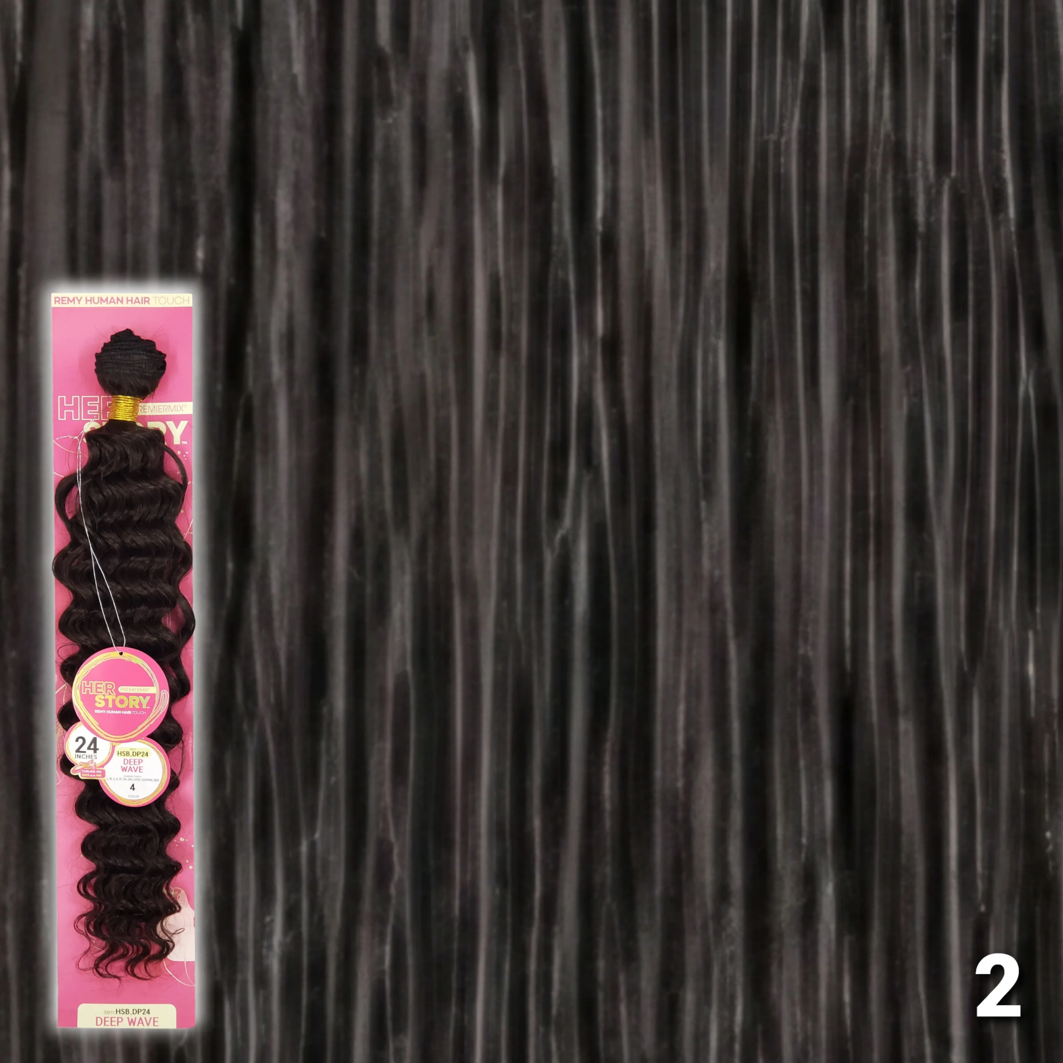(24") Beshe HER STORY PremierMix Remy Touch Deep Wave Weaving (HSB.DP24)