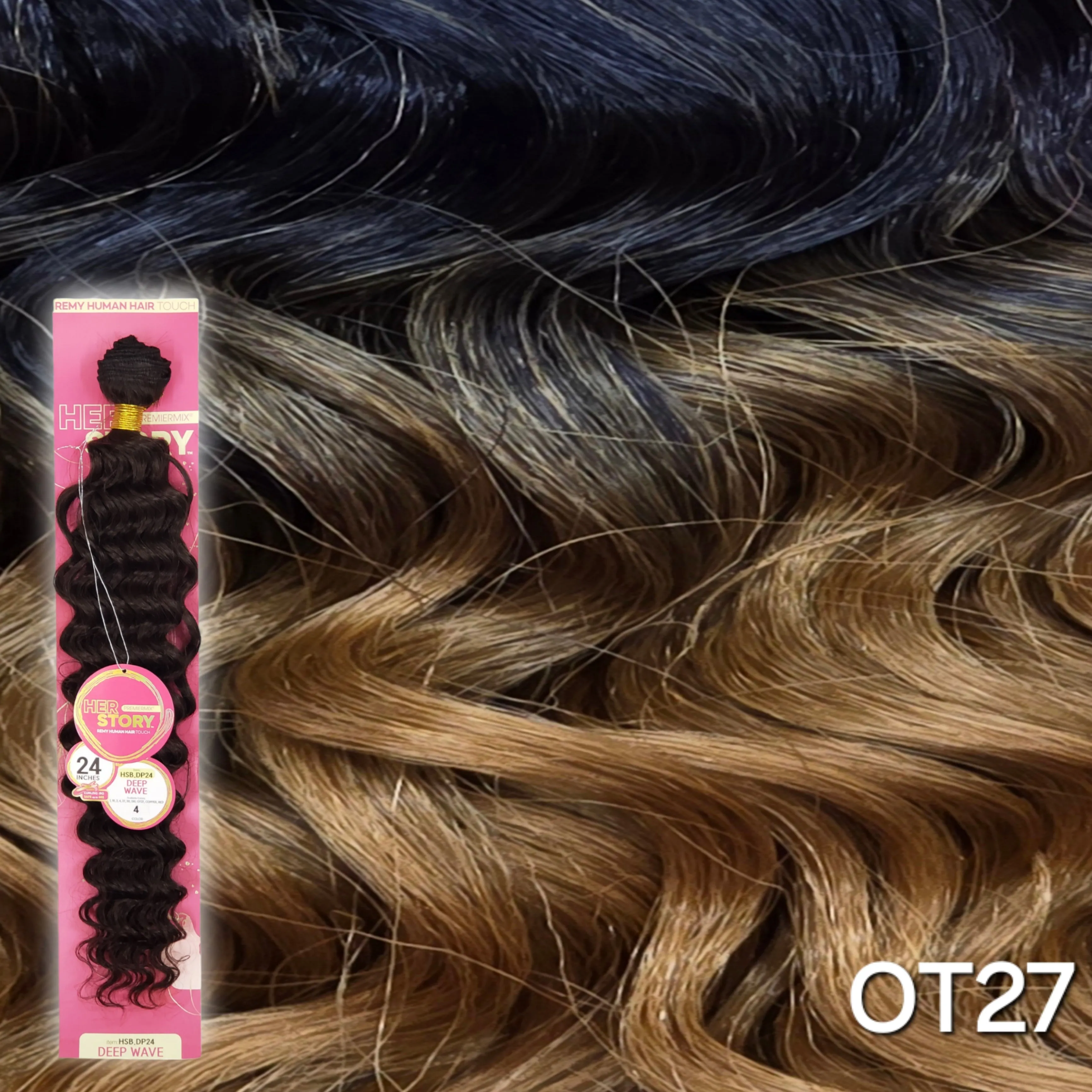 (24") Beshe HER STORY PremierMix Remy Touch Deep Wave Weaving (HSB.DP24)