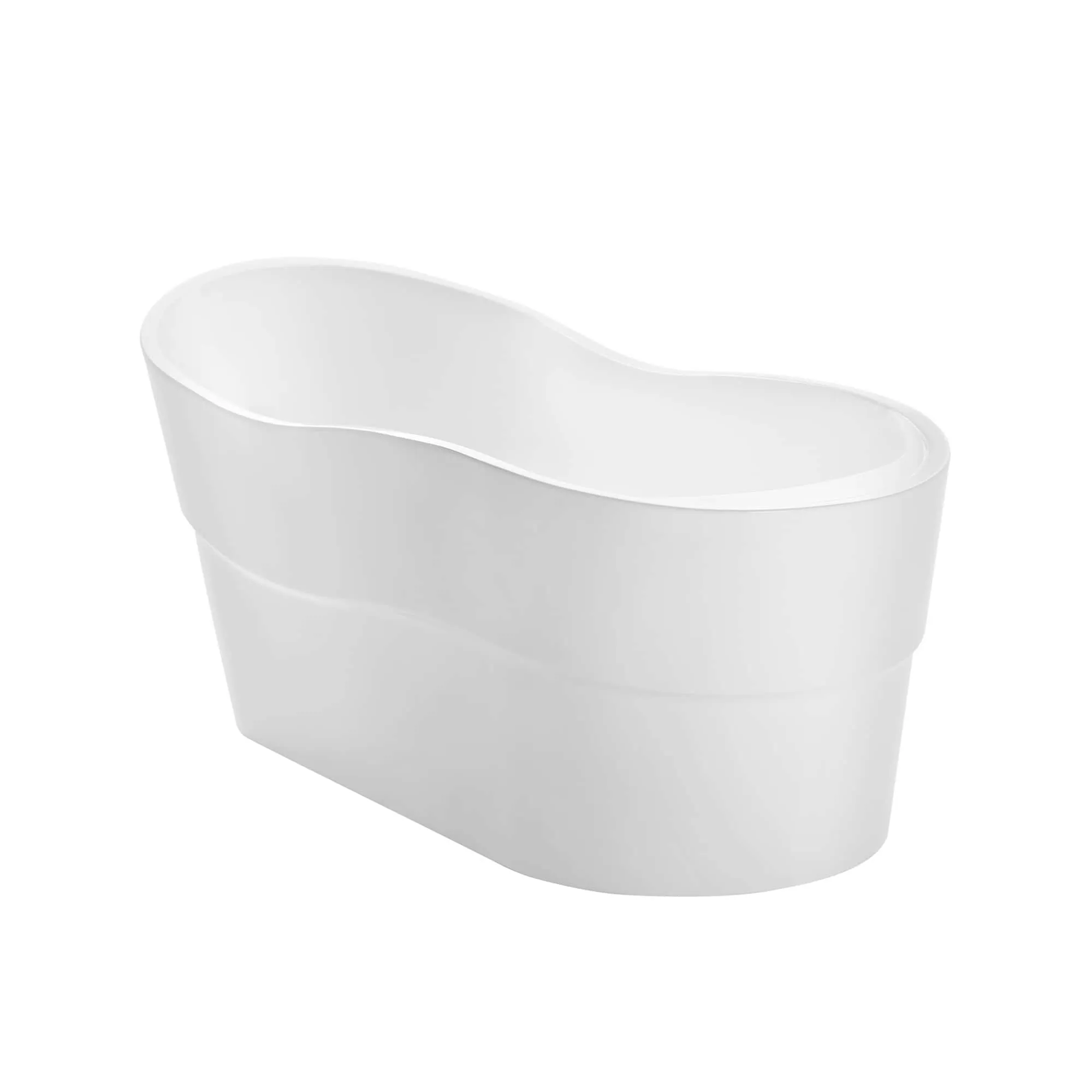 67" Freestanding Soaking Tub with Left Drain