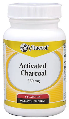 Activated Charcoal Capsules, 90 Caps (活性炭胶囊, 90粒)