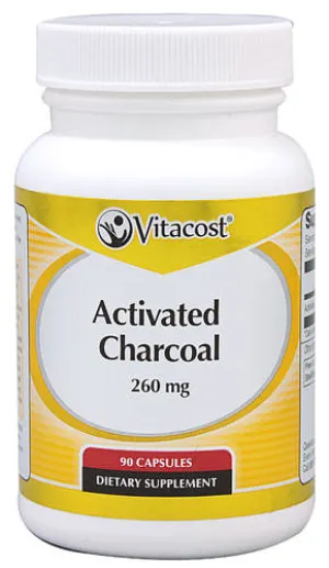 Activated Charcoal Capsules, 90 Caps (活性炭胶囊, 90粒)