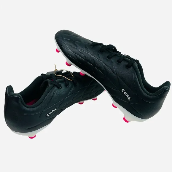Adidas Youth Copa Pure.3 Firm Ground Soccer Cleats HQ8945 Black/Pink Size 3.5