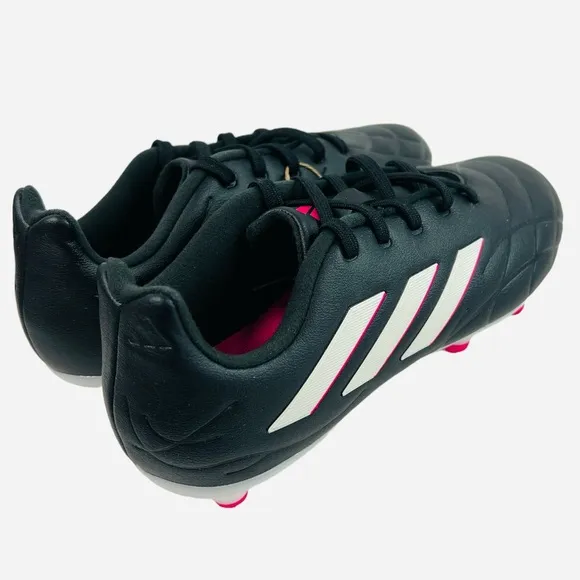 Adidas Youth Copa Pure.3 Firm Ground Soccer Cleats HQ8945 Black/Pink Size 3.5