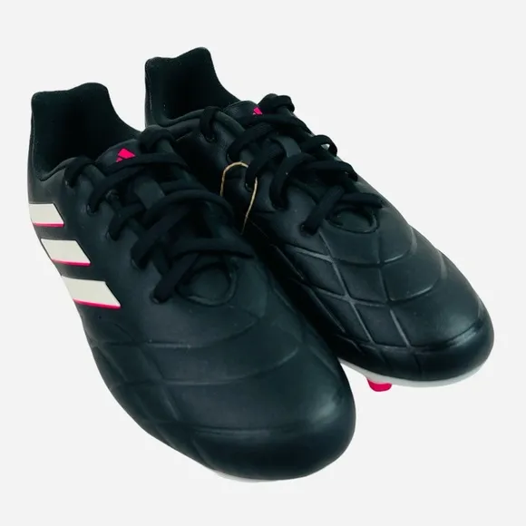 Adidas Youth Copa Pure.3 Firm Ground Soccer Cleats HQ8945 Black/Pink Size 3.5