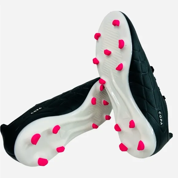 Adidas Youth Copa Pure.3 Firm Ground Soccer Cleats HQ8945 Black/Pink Size 3.5