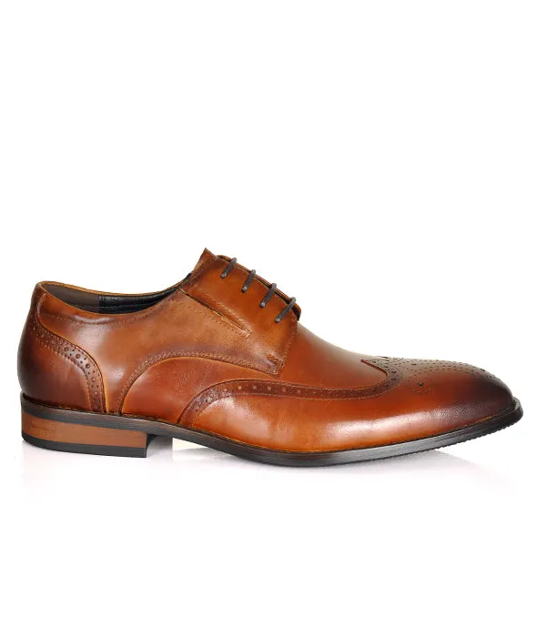 Aldo Brown Leather Blutcher Shoes