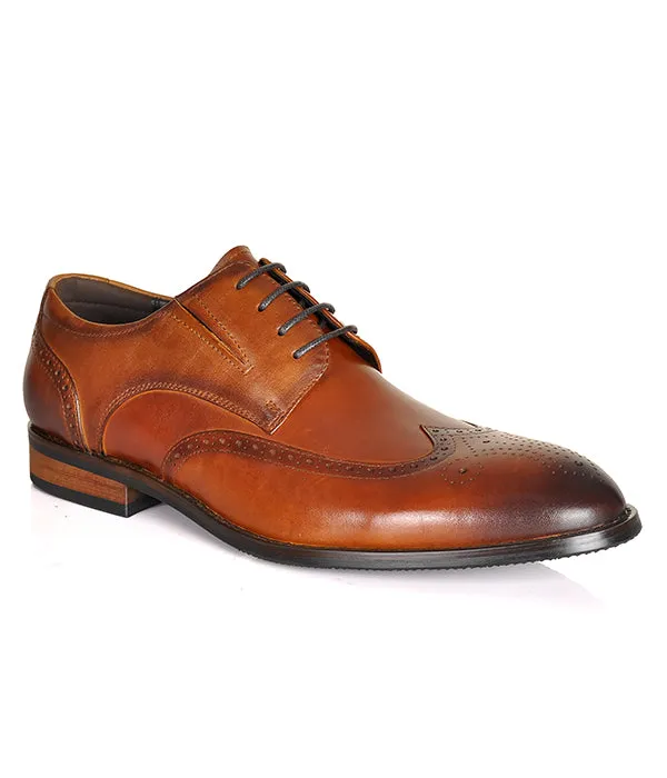 Aldo Brown Leather Blutcher Shoes