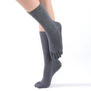 ALIGN Crew Toe Grip Socks Grey