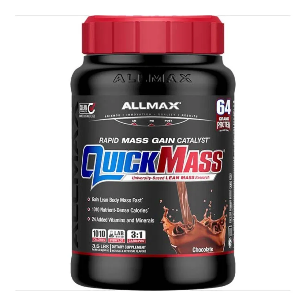 AllMax QuickMass Gainer 3.5lbs (Kosher) Exp Jun-Aug 2025
