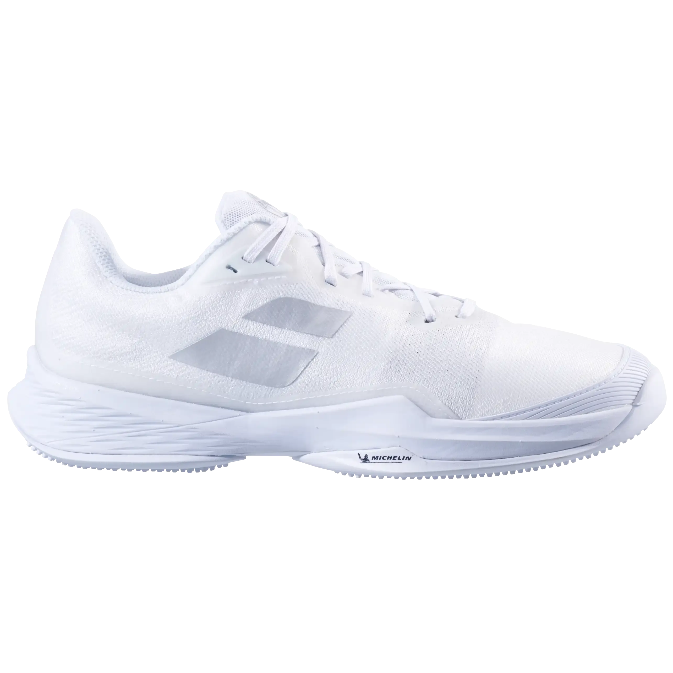 Babolat Women's Jet Mach 3 Grass Wimbledon Tennis Shoe In White/Silver