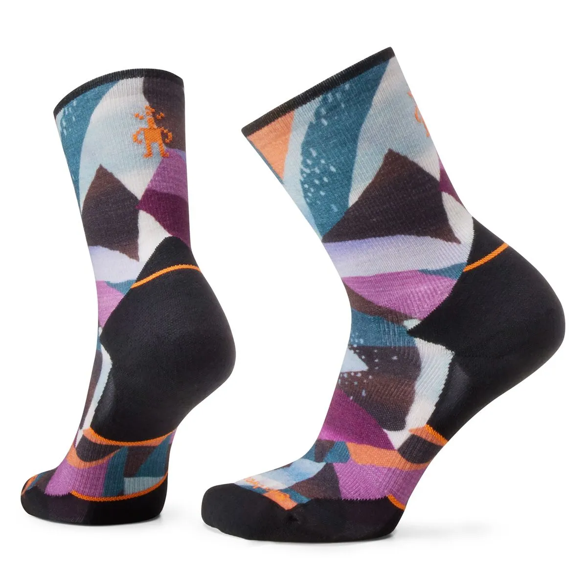 Bas Smartwool Trail Run Targeted Cushion Mosaic Pieces Print Crew Femmes