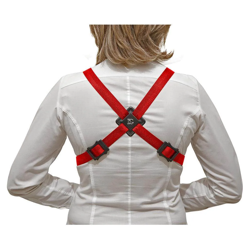 BG Alto and Tenor Harness XL Women Red Coated ~ Metal Hook