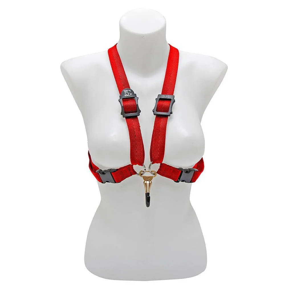 BG Alto and Tenor Harness XL Women Red Coated ~ Metal Hook