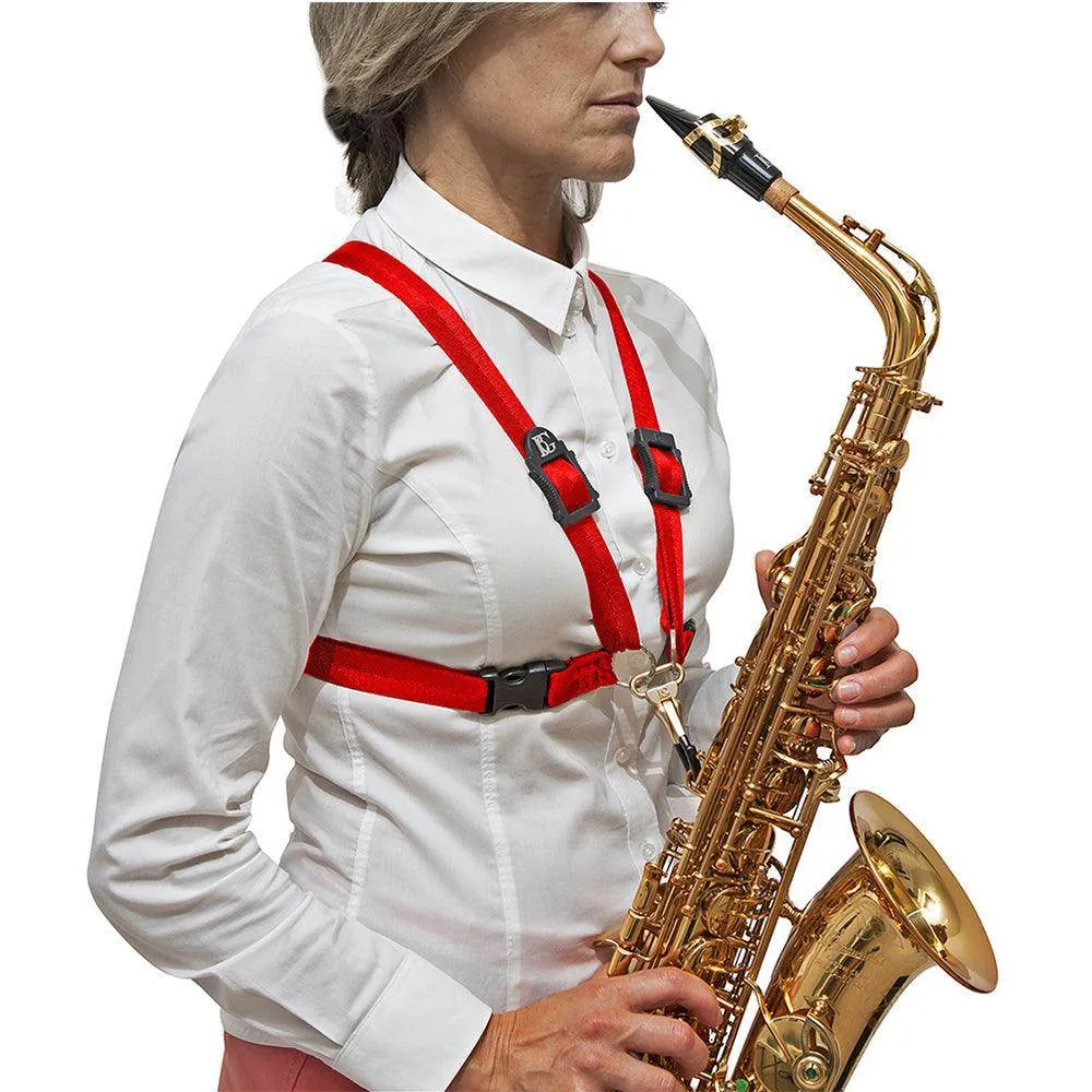 BG Alto and Tenor Harness XL Women Red Coated ~ Metal Hook