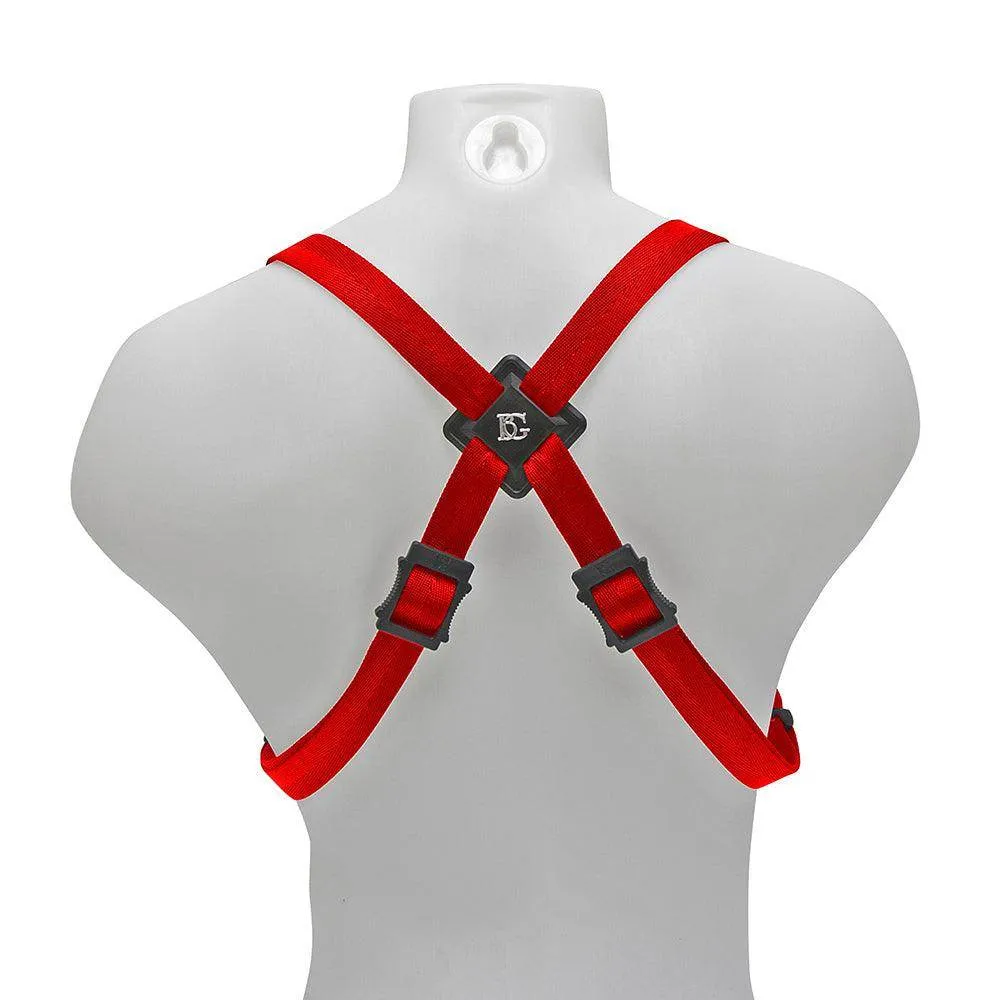 BG Alto, Tenor & Baritone Sax XL Harness ~ Red ~ Metal Hook