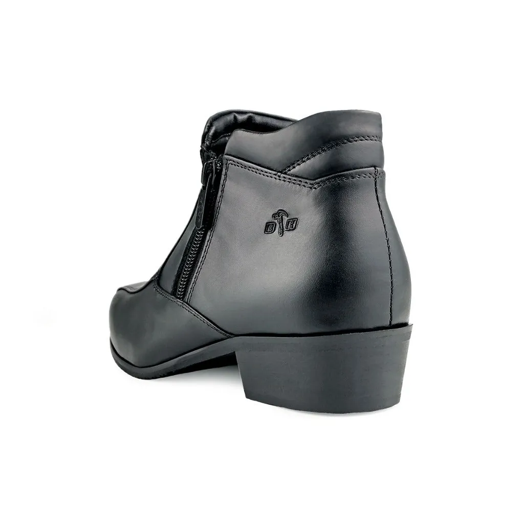 Black Hammer Women Formal Mid Cut with Double Zip Shoes BH3855-YM