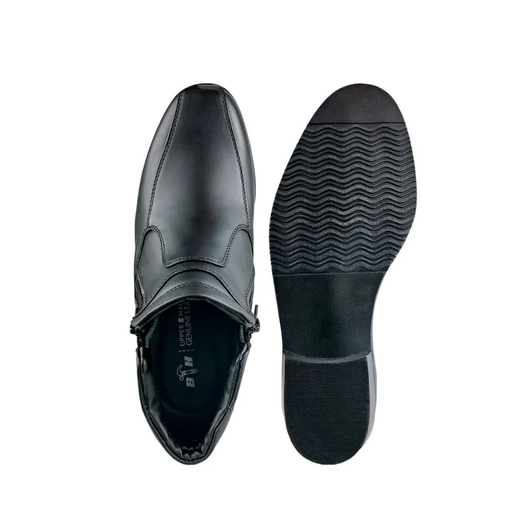Black Hammer Women Formal Mid Cut with Double Zip Shoes BH3855-YM