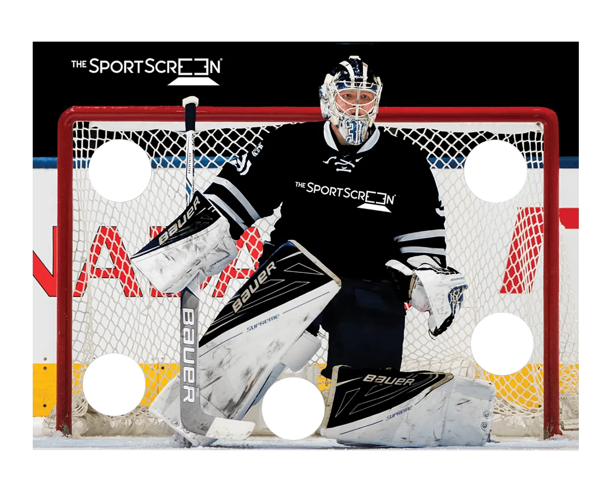 Black Hockey Target