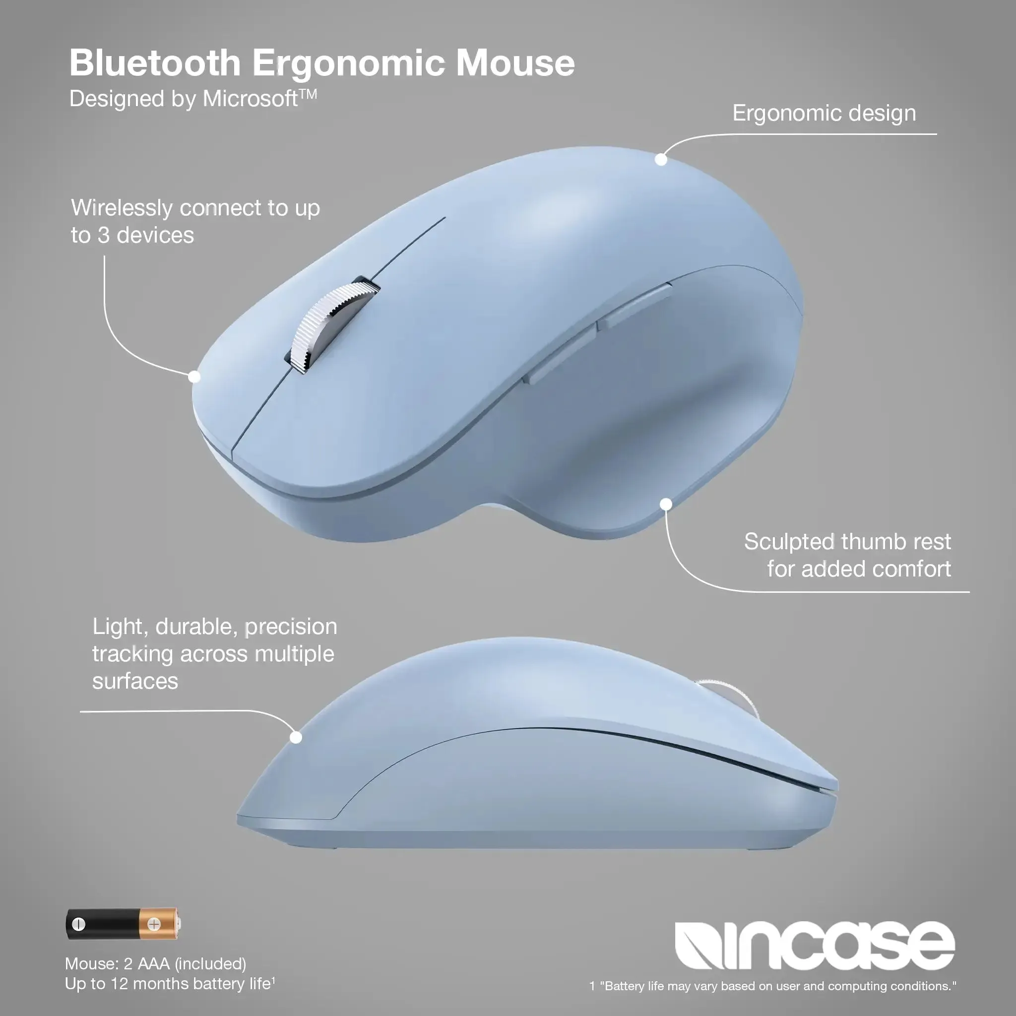 Bluetooth Ergonomic Mouse (EU/UK)